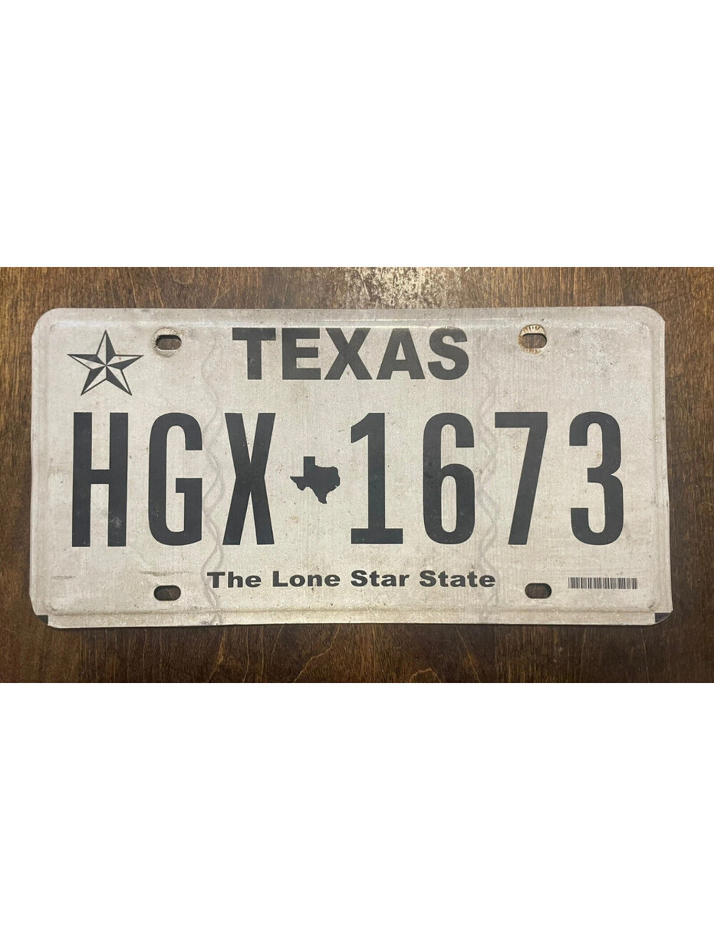 Texas License Plate TX State USA American Expired Lonestar State HGX 1673